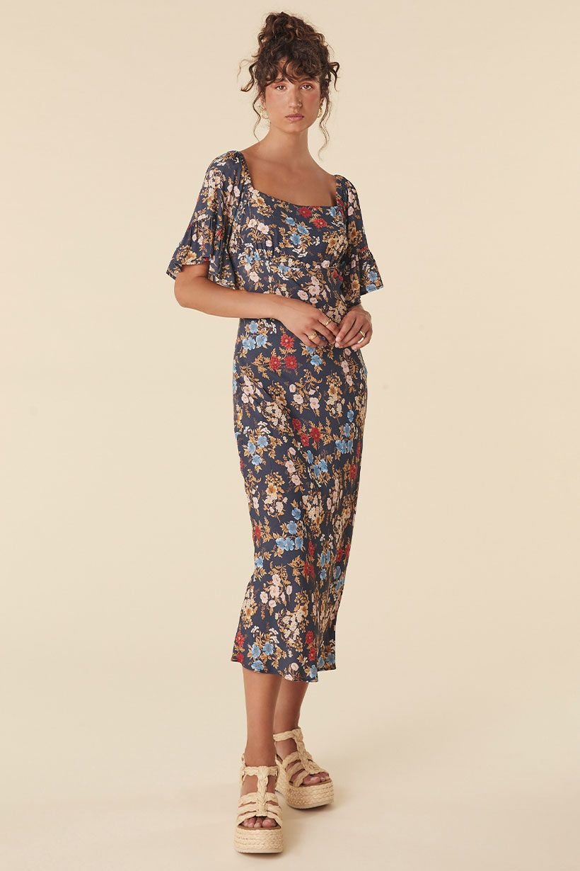 Flora Midi Dress Mystic Sare Store