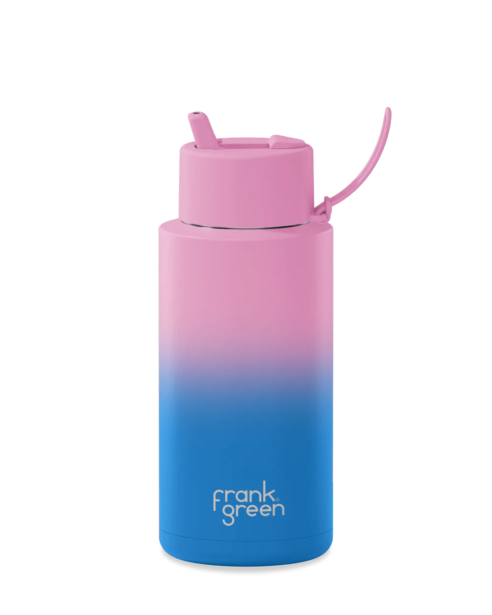 34oz Stainless Steel Gradient Ceramic Reusable Bottle - Wild Orchid with Flip Straw Lid - Sare StoreFrank GreenWater Bottle Lid