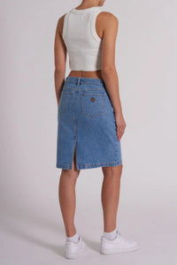99 Ada Midi Skirt -Light Vintage Blue - Sare StoreAbrand JeansSkirt