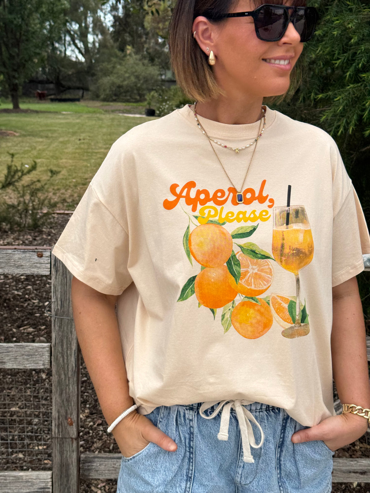 Peach Aperol Tee