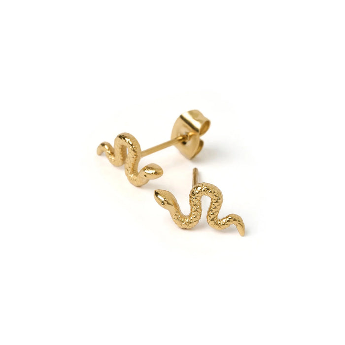 Serpent Gold Studs