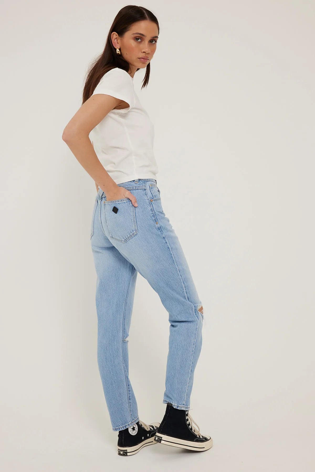 A 94 High Slim Francis Organic Rip - Sare StoreAbrand JeansPants