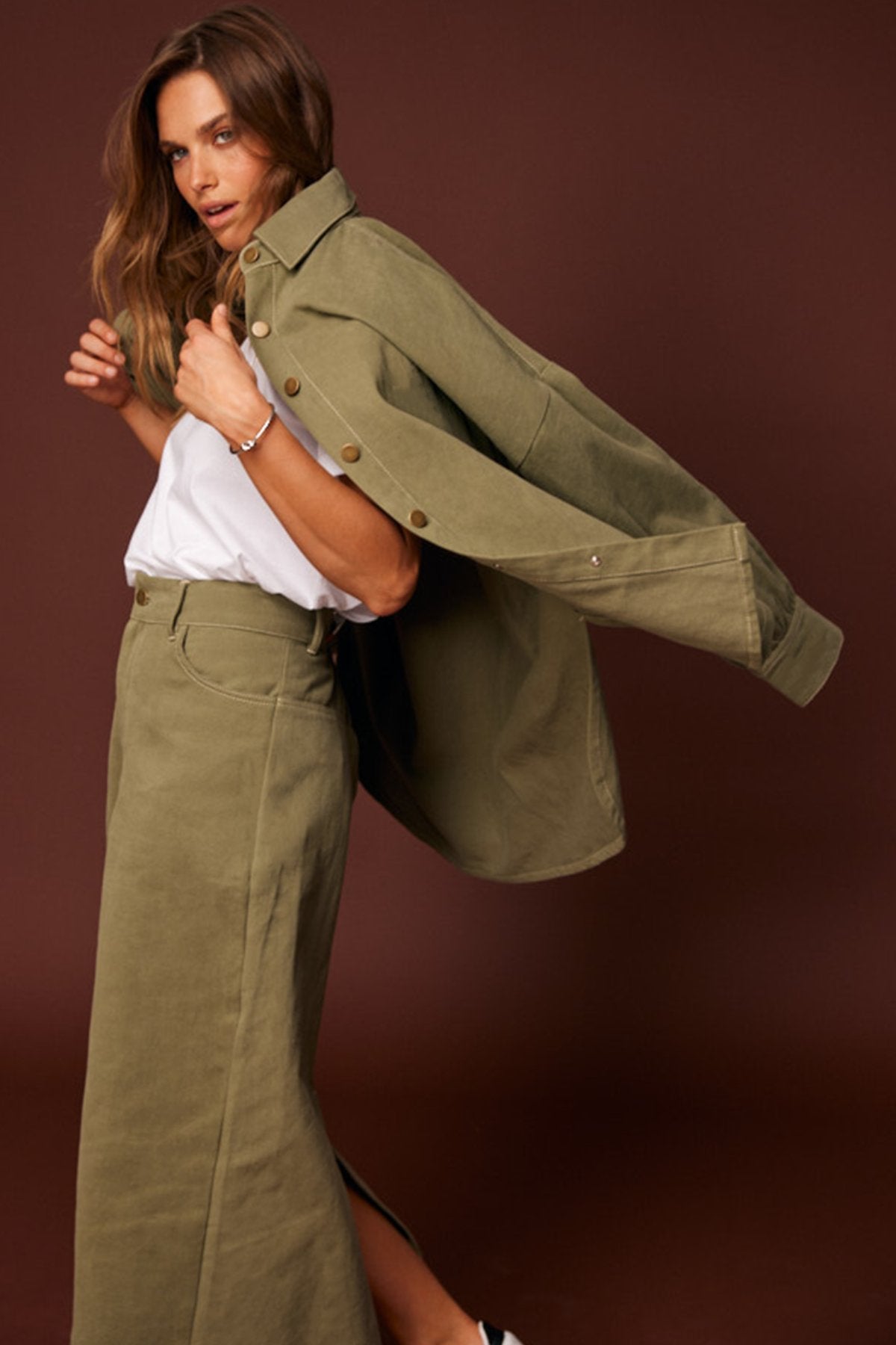 Abbie Skirt - Khaki - Sare StoreCartel & WillowSkirt