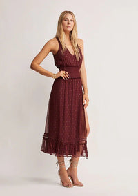 Abloom Maxi Dress - Wine - Sare StoreMOS The LabelDress