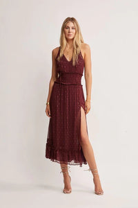 Abloom Maxi Dress - Wine - Sare StoreMOS The LabelDress