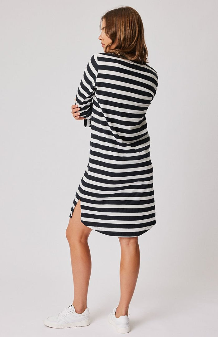 Alexis Long Sleeve Dress - Black/White Stripe - Sare StoreCartel & WillowDress