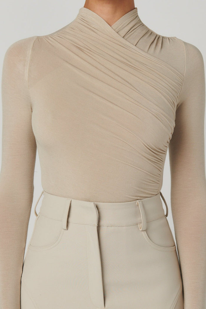 Amrita Bodysuit - Almond - Sare StoreBayse Brand