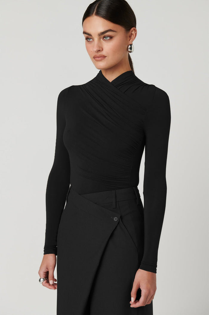 Amrita Bodysuit - Black - Sare StoreBayse BrandTops