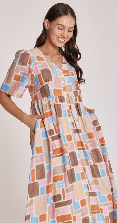 Amy Dress - Mosaic Print - Sare StoreFeather and NoiseDress