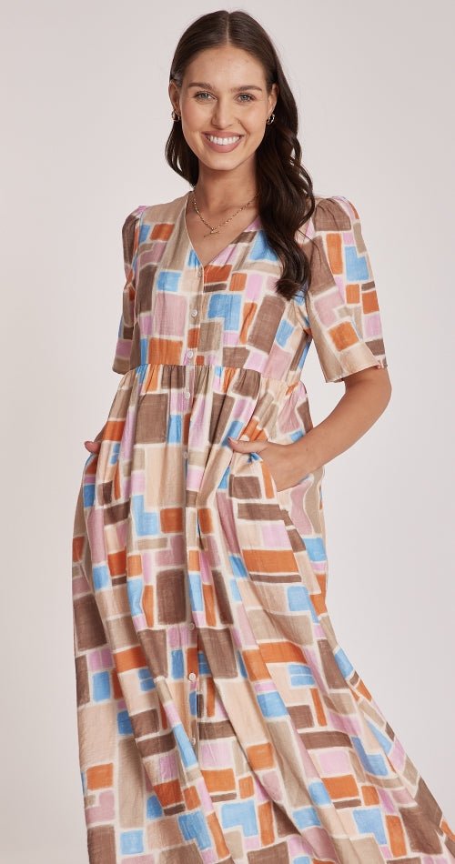 Amy Dress - Mosaic Print - Sare StoreFeather and NoiseDress