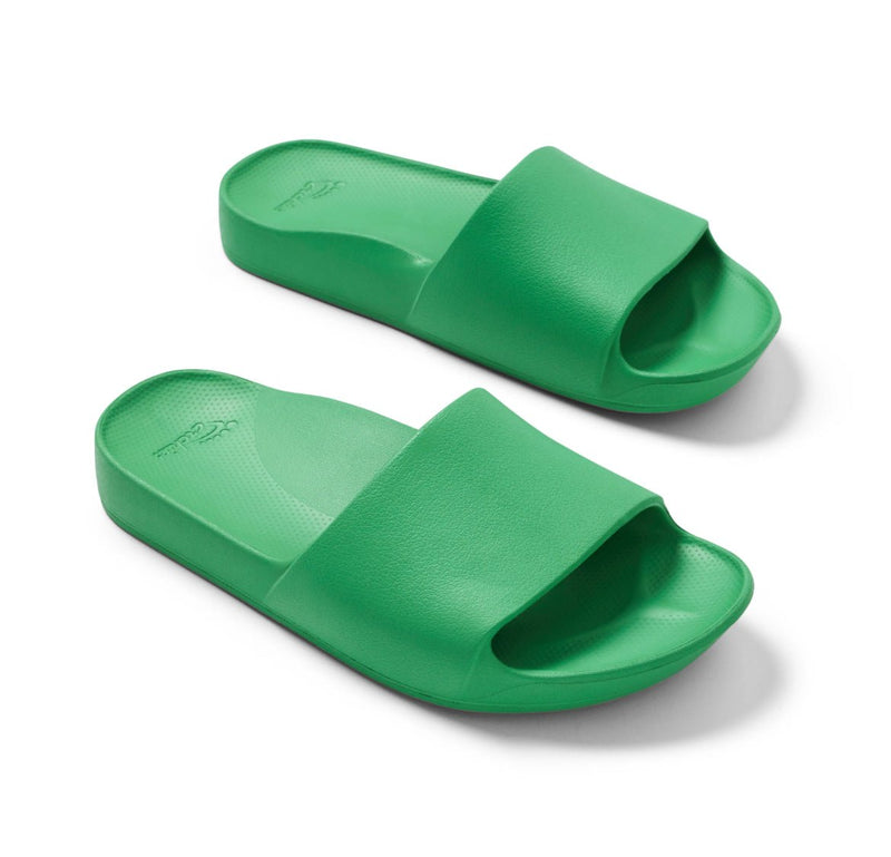 Arch Support Slides - Kelly Green - Sare StoreArchiesShoes