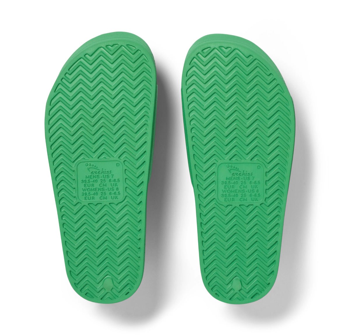 Arch Support Slides - Kelly Green - Sare StoreArchiesShoes