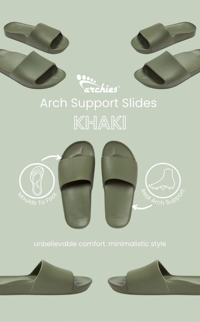 Arch Support Slides - Khaki - Sare StoreArchiesSlides