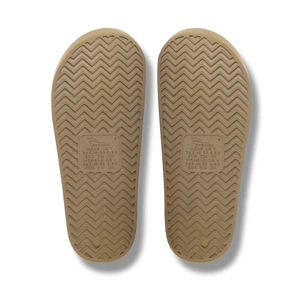 Arch Support Slides - Taupe - Sare StoreArchiesShoes