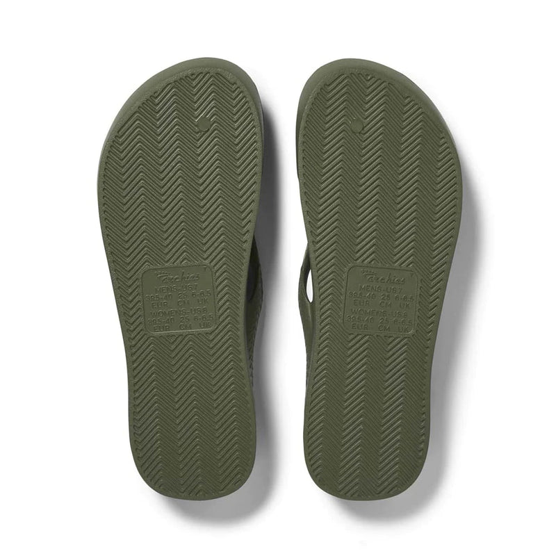 Arch Support Thongs - Khaki - Sare StoreArchiesthongs