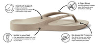 Arch Support Thongs - Taupe Crystal - Sare StoreArchiesthongs