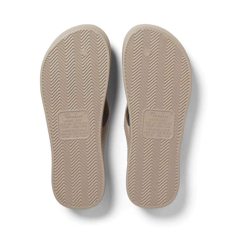 Arch Support Thongs - Taupe Crystal - Sare StoreArchiesthongs