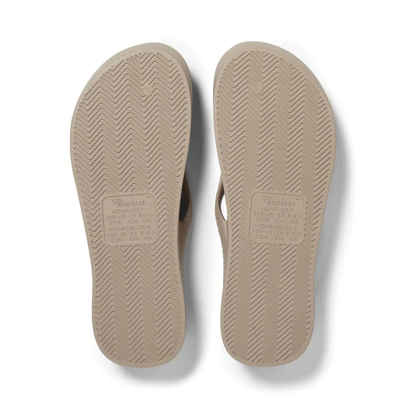 Arch Support Thongs - Taupe - Sare StoreArchiesthongs