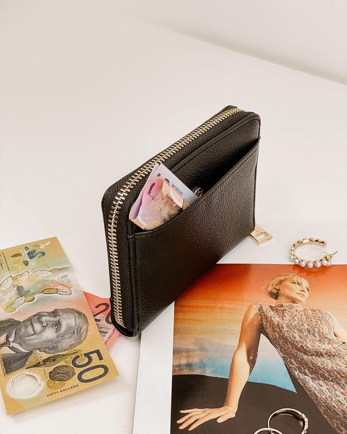 Aria Wallet - Black - Sare StoreLouenhidewallet