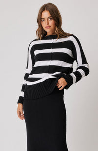 Ariel Knit Sweater - Black/White Stripe - Sare StoreCartel & WillowKnit