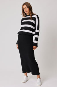 Ariel Knit Sweater - Black/White Stripe - Sare StoreCartel & WillowKnit