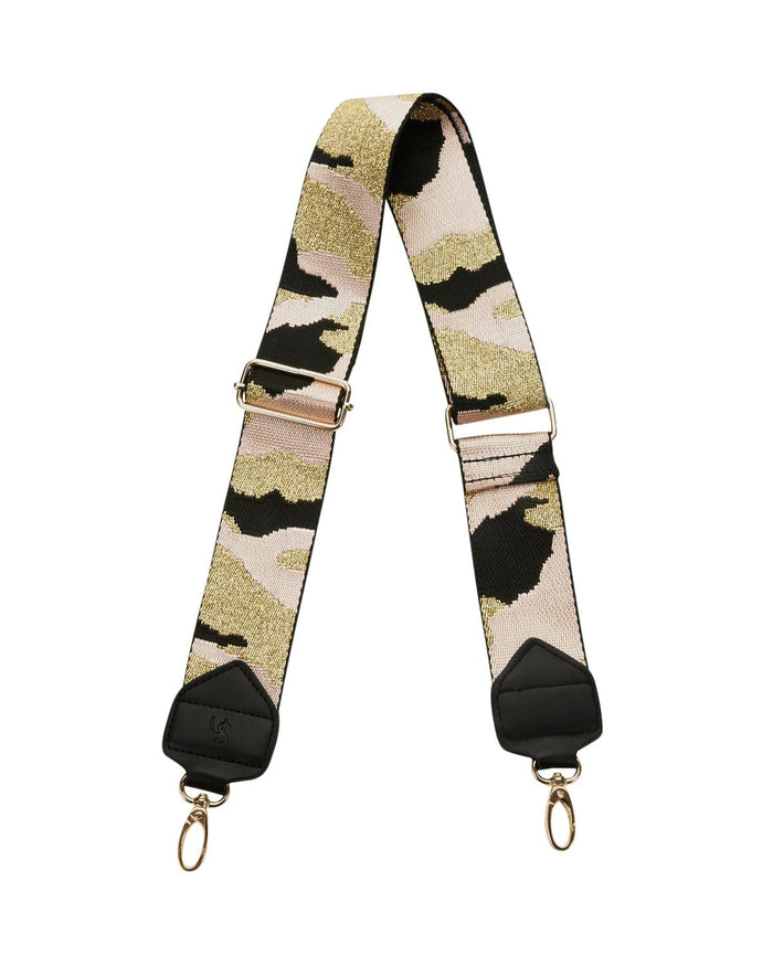 Army Pink Webbing Crossbody Strap -Army/Gold - Sare StoreUrban StatusHandbag