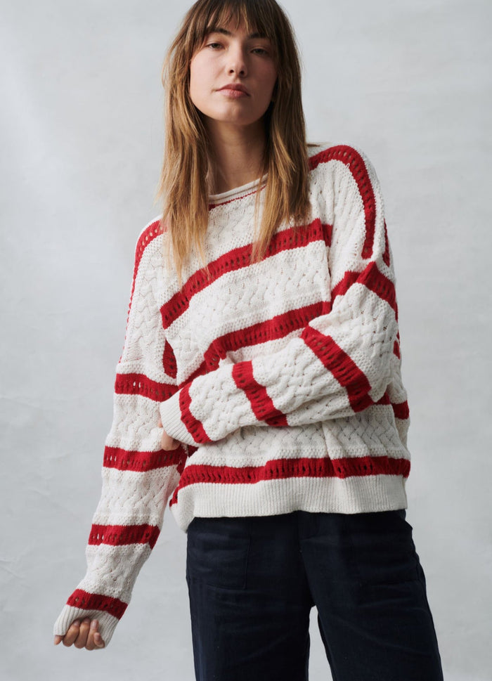 Arty Sweater - Red Stripe - Sare StoreLittle LiesKnit