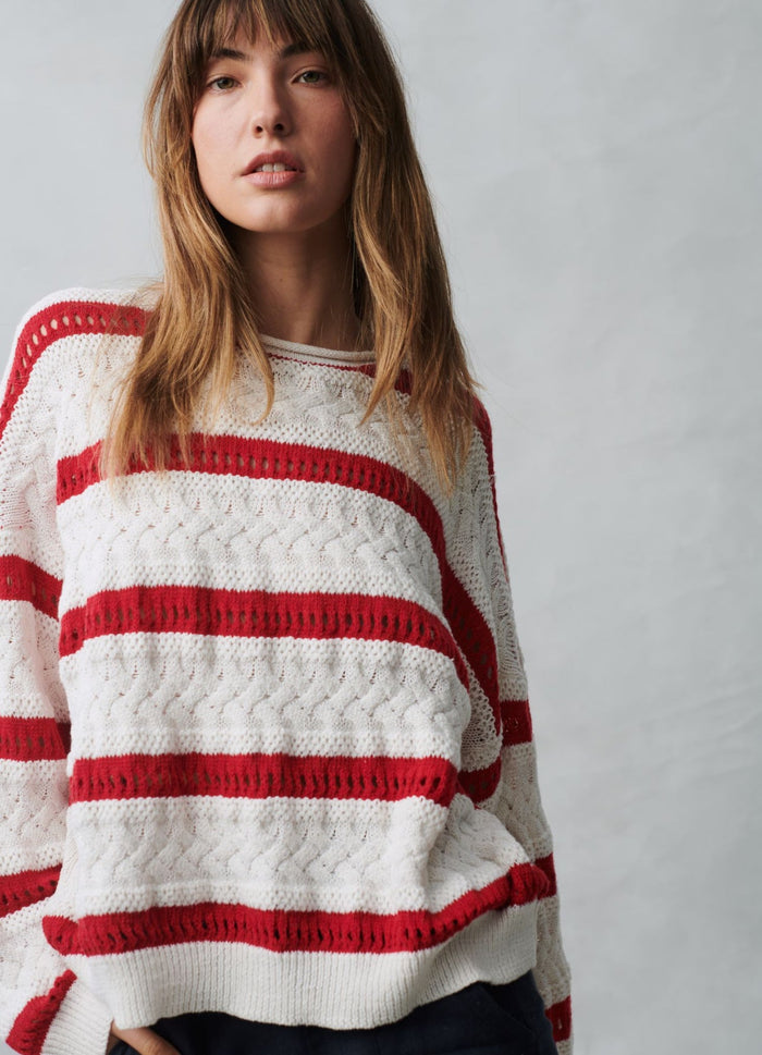 Arty Sweater - Red Stripe - Sare StoreLittle LiesKnit