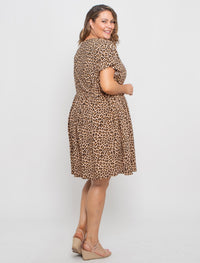 Asher Dress - Camel Leopard - Plus size - Sare StoreLeoni AustraliaDress