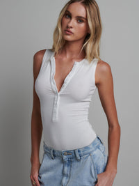 Aurora Bodysuit - White - Sare StoreBayse BrandTops