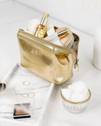 Baby Eliza Neoprene Makeup Bag - Gold - Sare StoreLouenhidecosmetic bag