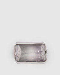 Baby Eliza Neoprene Makeup Bag - Silver - Sare StoreLouenhidecosmetic bag