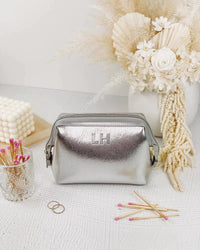 Baby Eliza Neoprene Makeup Bag - Silver - Sare StoreLouenhidecosmetic bag