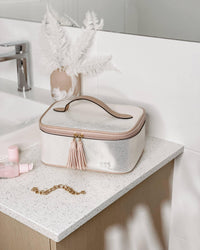 Baby Hepburn Cosmetic Case - Metallic Nude - Sare StoreLouenhidecosmetic bag