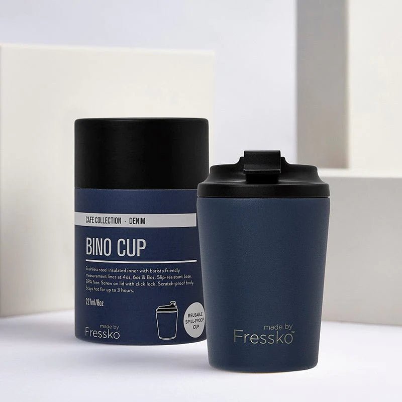 Bino 8oz Reusable Coffee cup- Denim - Sare StoreMade by FresskoReusable Coffee Cup