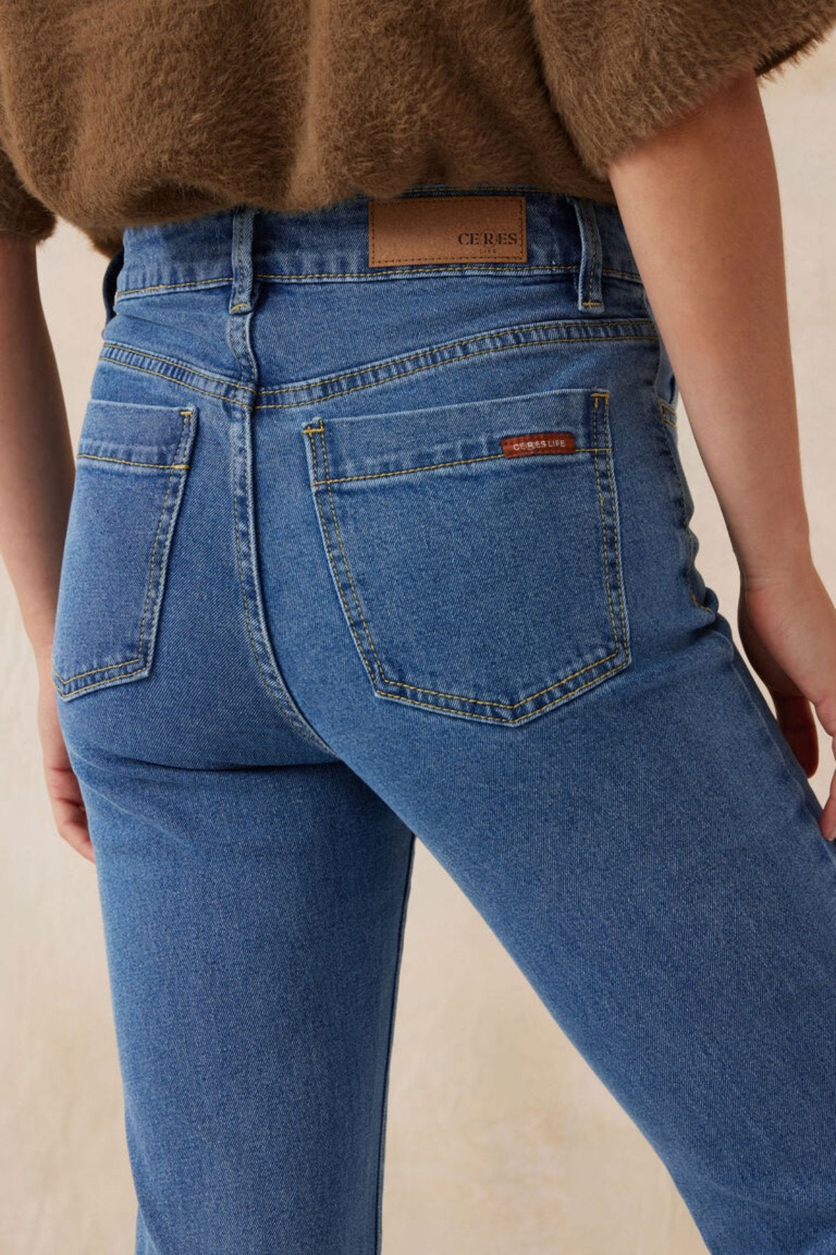 Bootleg Jean - Indigo Comfort Stretch Denim - Sare StoreCeres LifeJeans