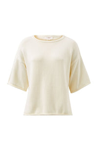 Boxy Knit Tee - Eggshell - Sare StoreCeres LifeTee