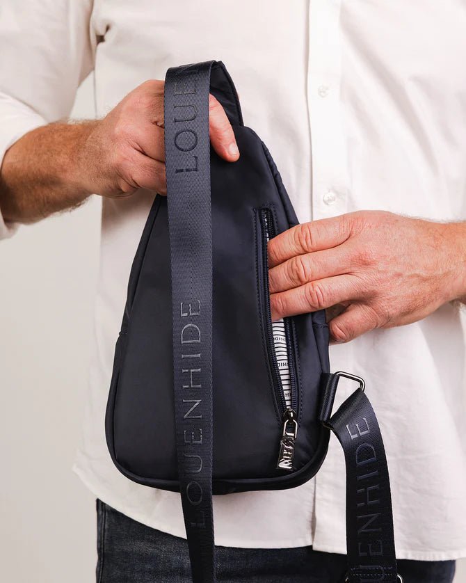 Boyd Nylon Sling Bag - Navy - Sare StoreLouenhideSling Bag