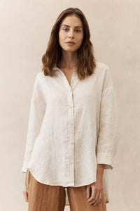 Boyfriend Linen Shirt - Natural - Sare StoreLittle LiesShirt