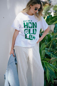 Boyfriend Tee - Honolulu Winter Green - Sare StoreCeres LifeTee