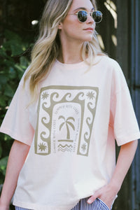 Boyfriend Tee - Shell Pink/Ceres Stars & Waves - Sare StoreCeres LifeTee