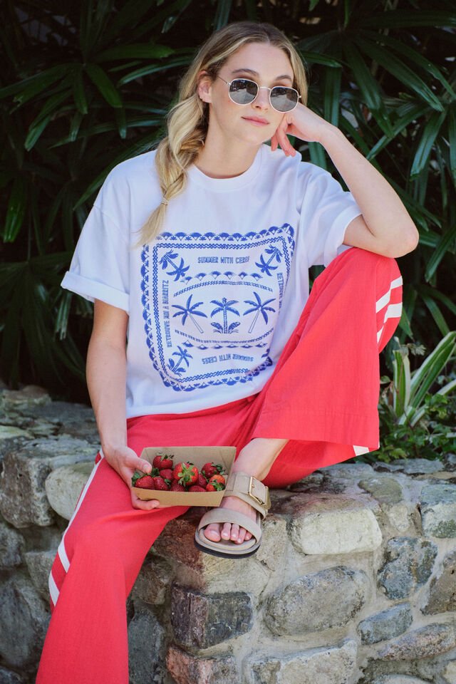 Boyfriend Tee - Summer With Ceres Cobalt Blue - Sare StoreCeres LifeTee