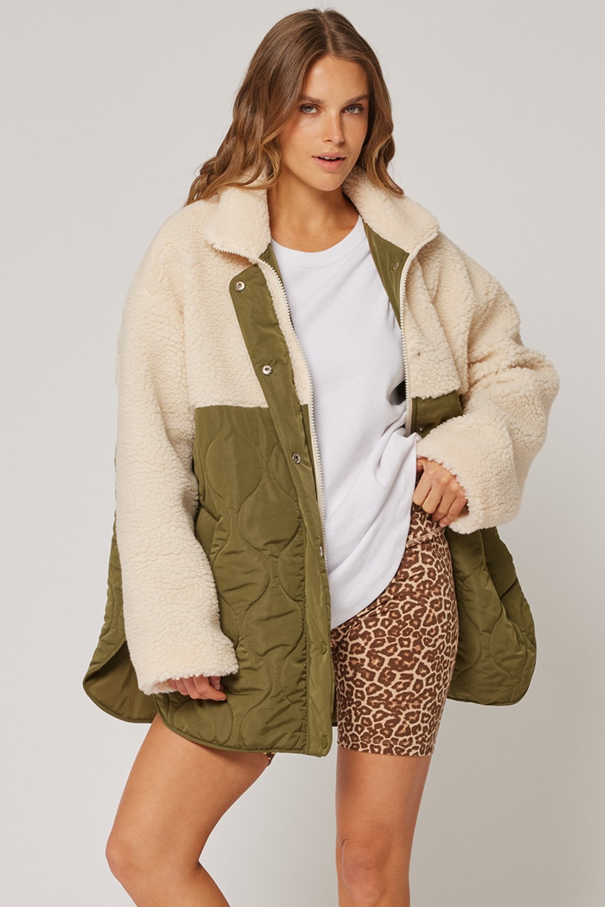 Brielle Jacket - Cream/Khaki - Sare StoreCartel & WillowJacket