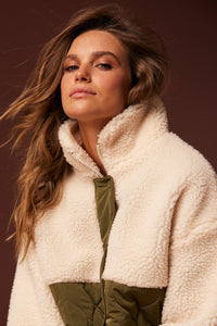 Brielle Jacket - Cream/Khaki - Sare StoreCartel & WillowJacket