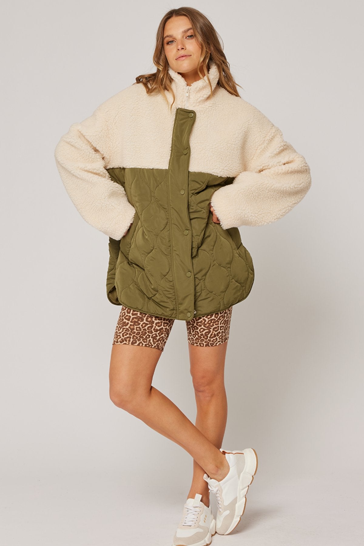 Brielle Jacket - Cream/Khaki - Sare StoreCartel & WillowJacket