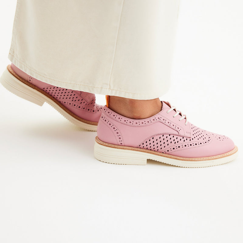 Brogue Rise Punch Pink-Pop - Sare StoreRollie NationShoes