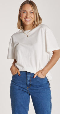 Carter Tee - White - Sare StoreFeather and NoiseTee