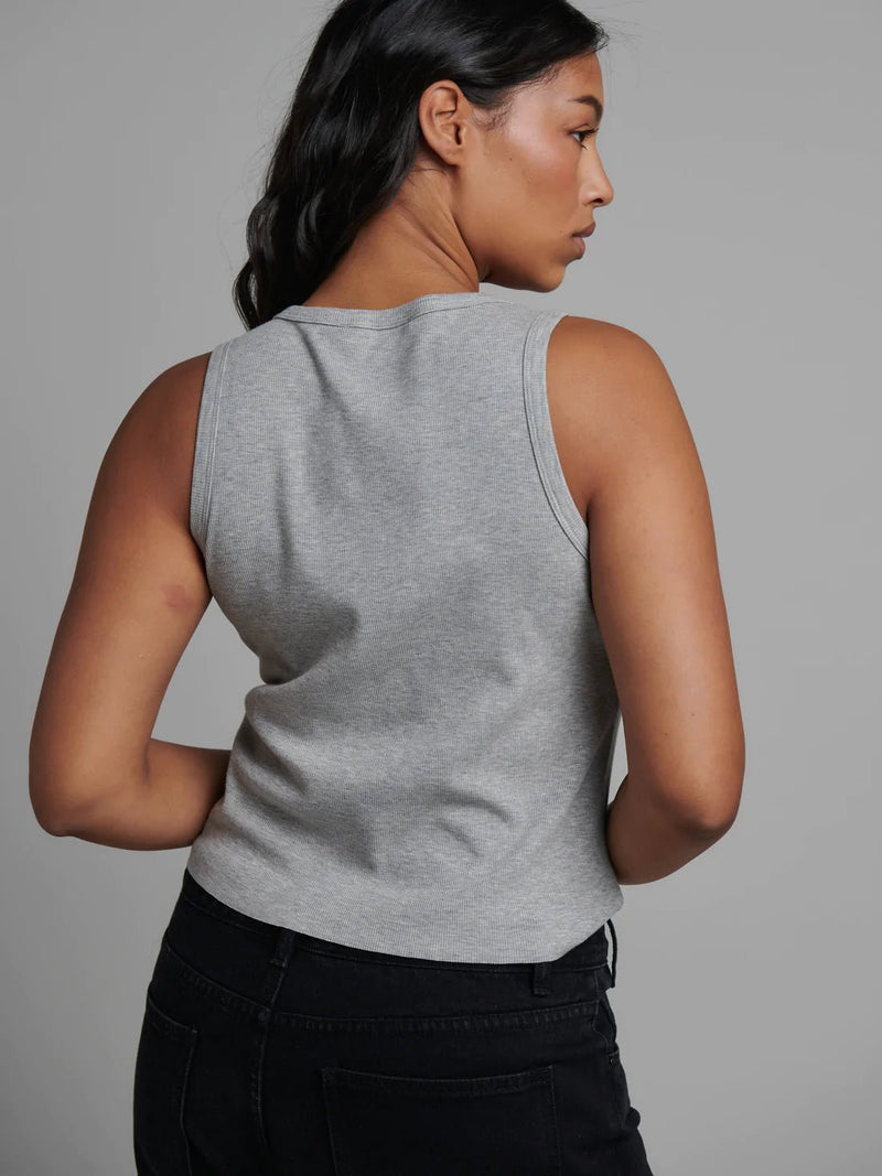 Cassia Tank - Grey Marle - Sare StoreBayse BrandTank