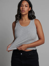 Cassia Tank - Grey Marle - Sare StoreBayse BrandTank