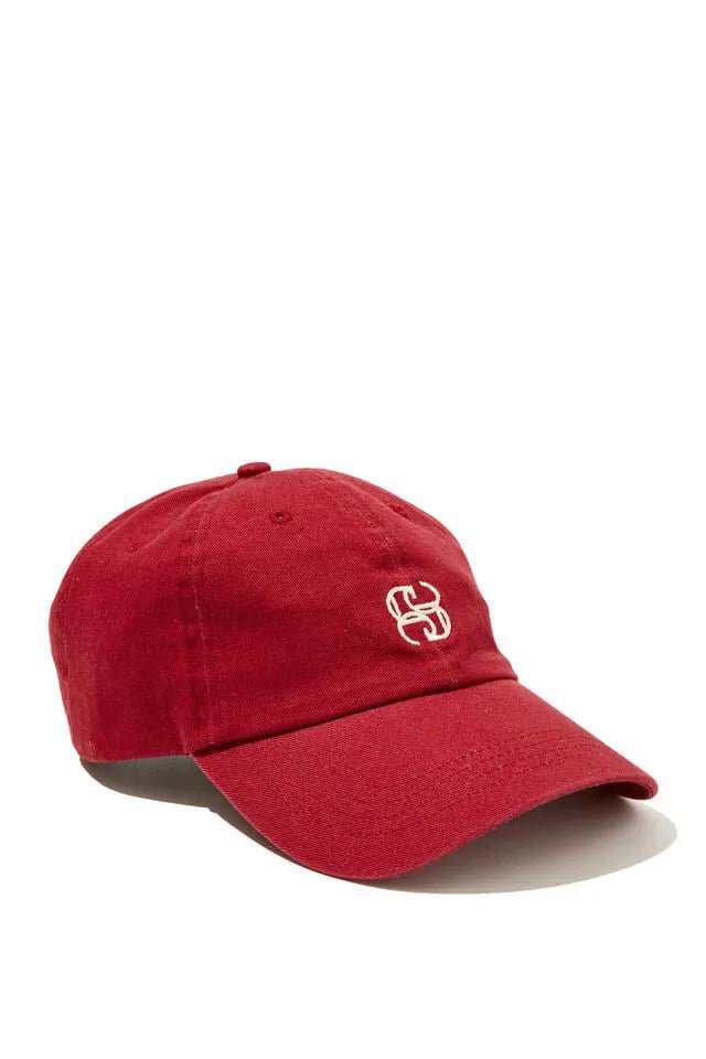 CERES MONOGRAM CAP/DEEP RED/ECRU STITCH - Sare StoreCeres LifeHat